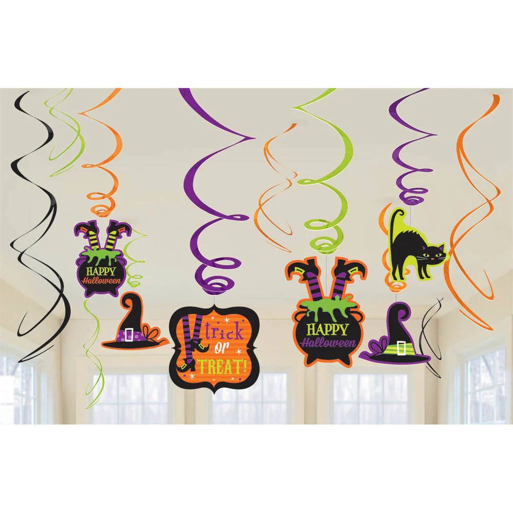 Witch Hanging Swirls (12ct)