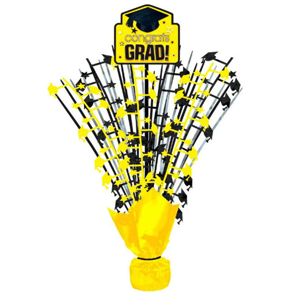 Yellow Congrats Grad Spray Centerpiece