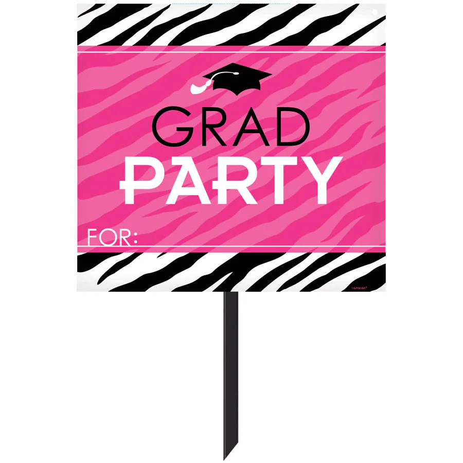 Zebra Party Yard Sign